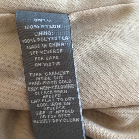 Sharagano Scallop Hem Lace Cocktail Midi Dress in Black Nude size 6 - Picture 7 of 8